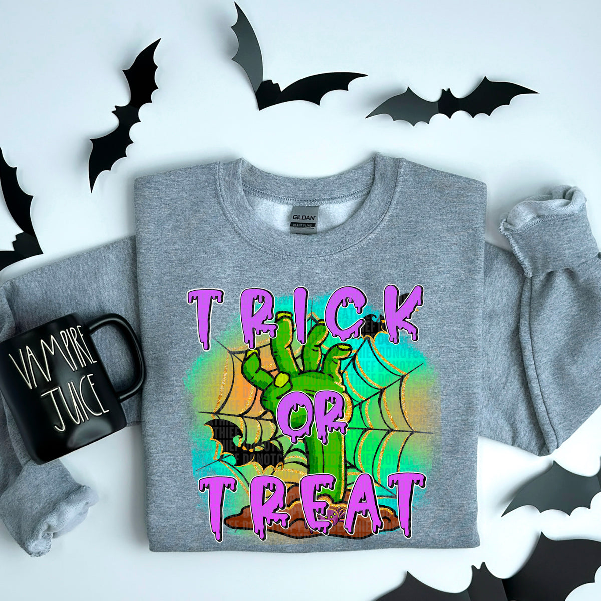 Trick or treat green arm 103667 DTF transfer