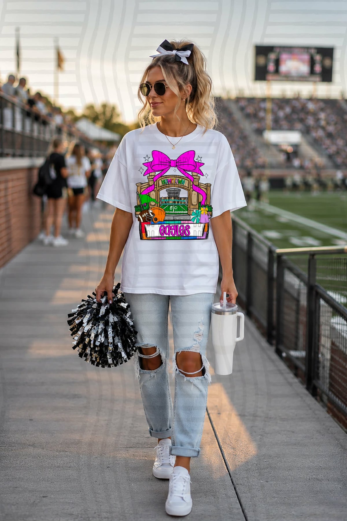 Eagles Hometown Stadium mascot (CAPLINGER) DTF Transfer