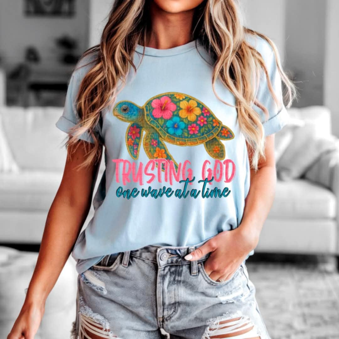 Trusting god one wave at a time (SDD) 99830 DTF transfer