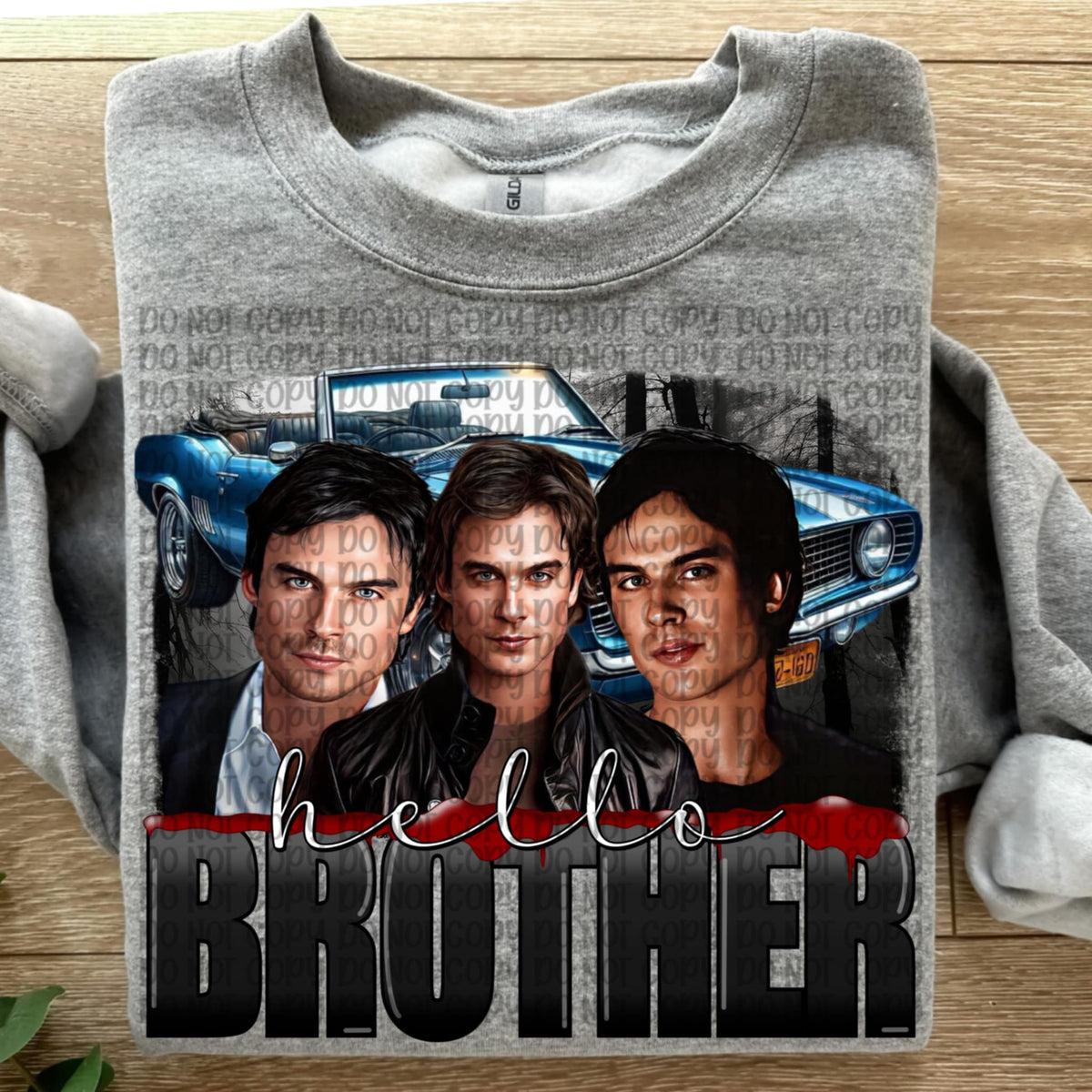 Hello Brother with car DTF transfer