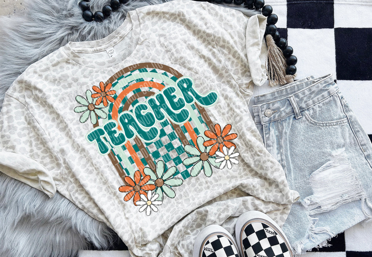 Teacher Floral Arch 49506 DTF transfers