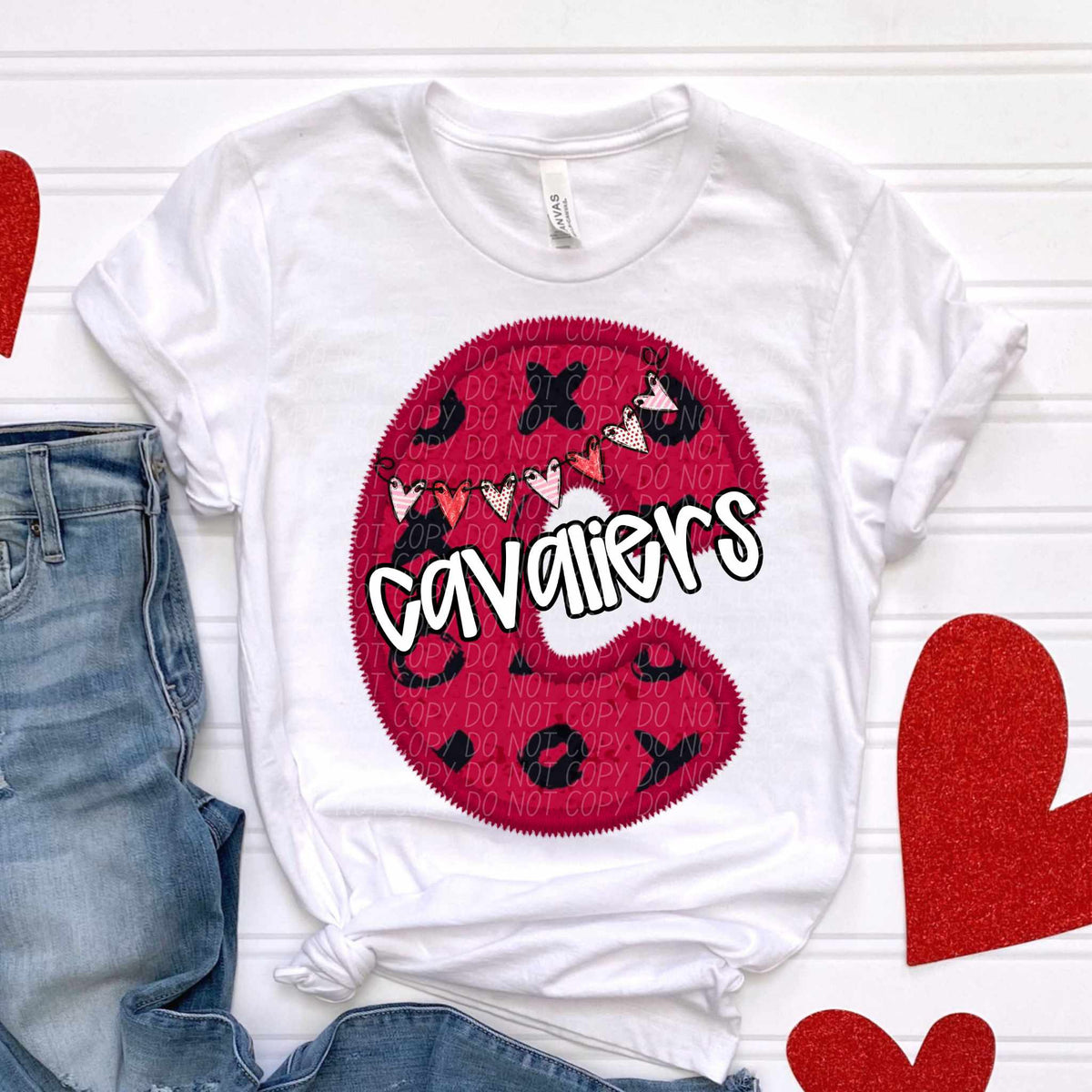 C cavaliers valentine (CITY) 77943 DTF transfer