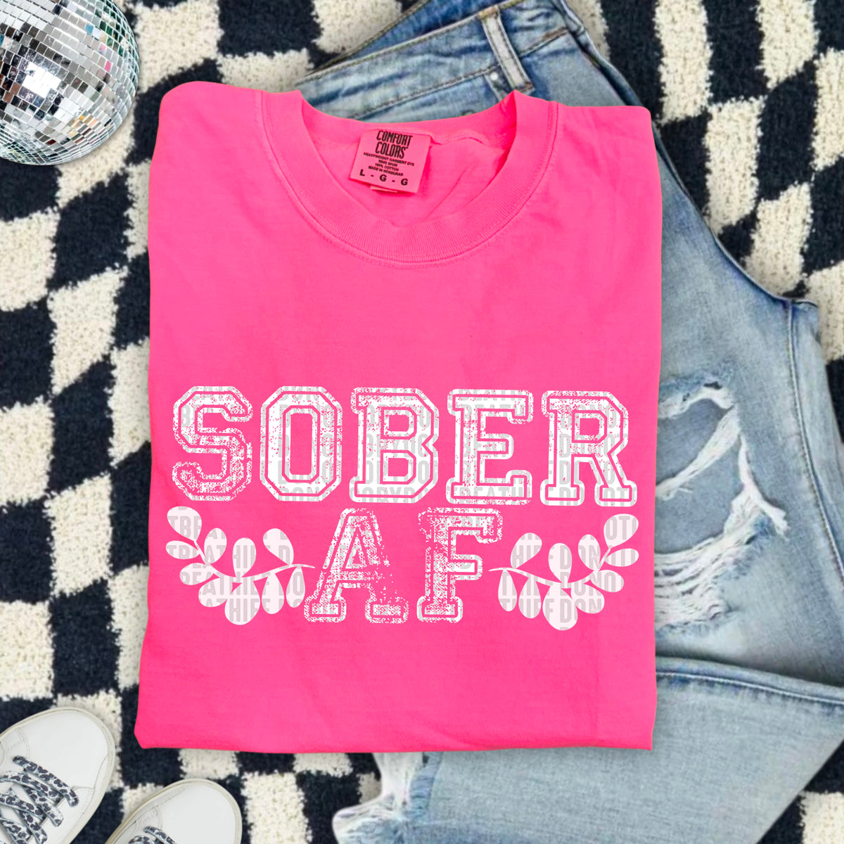 Sober af WHITE 103658 DTF transfer