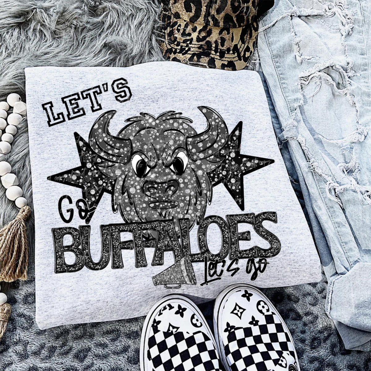 Let’s go buffaloes silver (VIRGO) 92523 DTF transfer