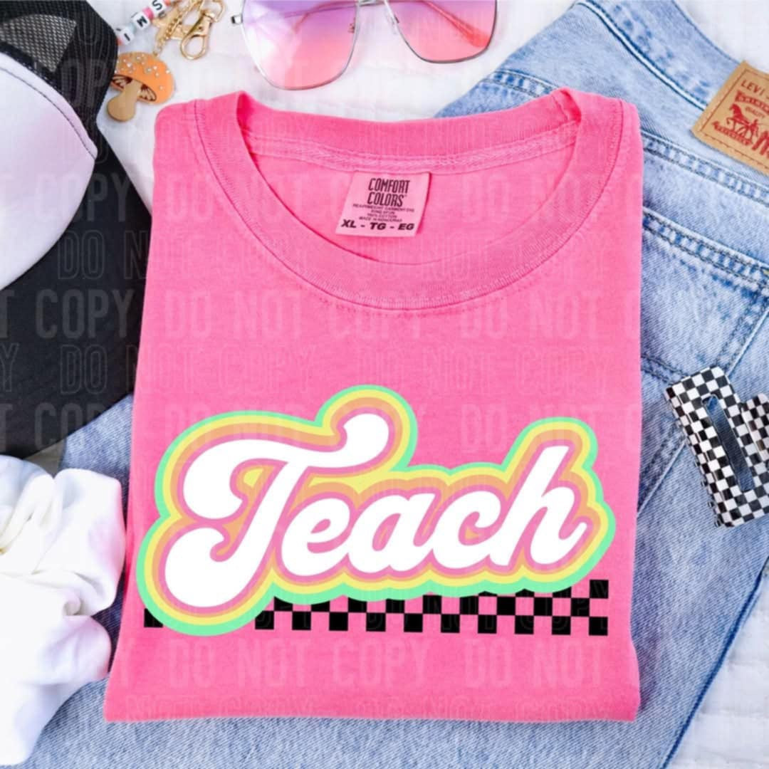 Teach retro (SBB) 92502 DTF transfer