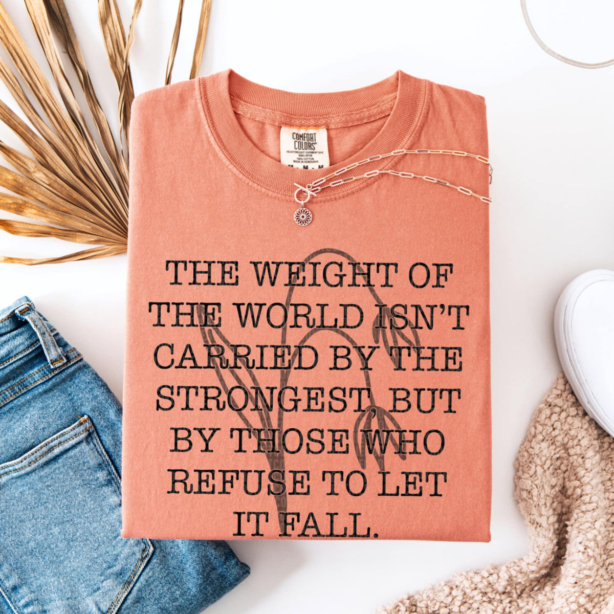The weight of the world isn’t carried by the strongest (SDD) 94677 DTF transfer