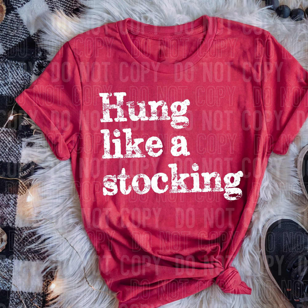 Hung like a stocking WHITE (SBB) DTF transfer