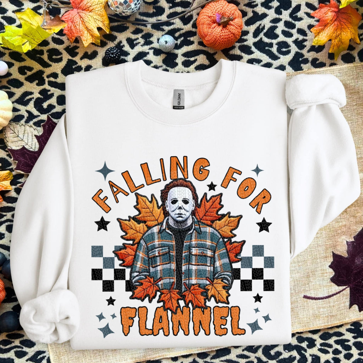 Falling for Flannel exclusive DTF transfer