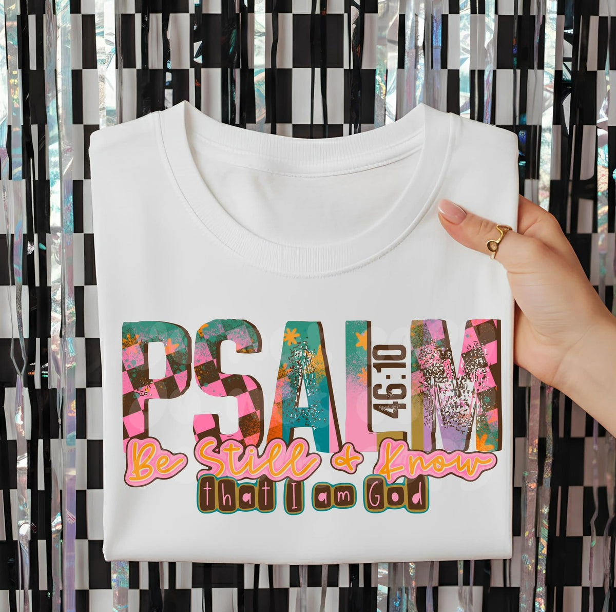 Psalm be still and know (C’s) DTF transfer