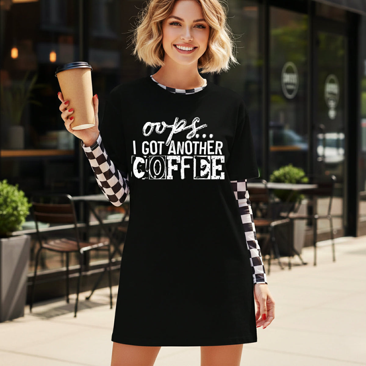 Oops I got another coffee WHITE (DWS) DTF Transfer