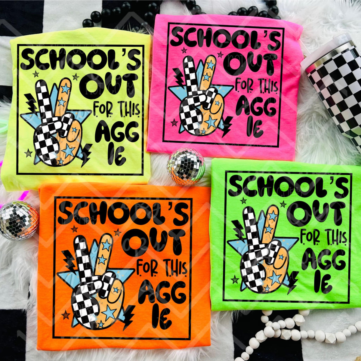 Schools out for this aggies (Virgo) 99210 DTF transfer