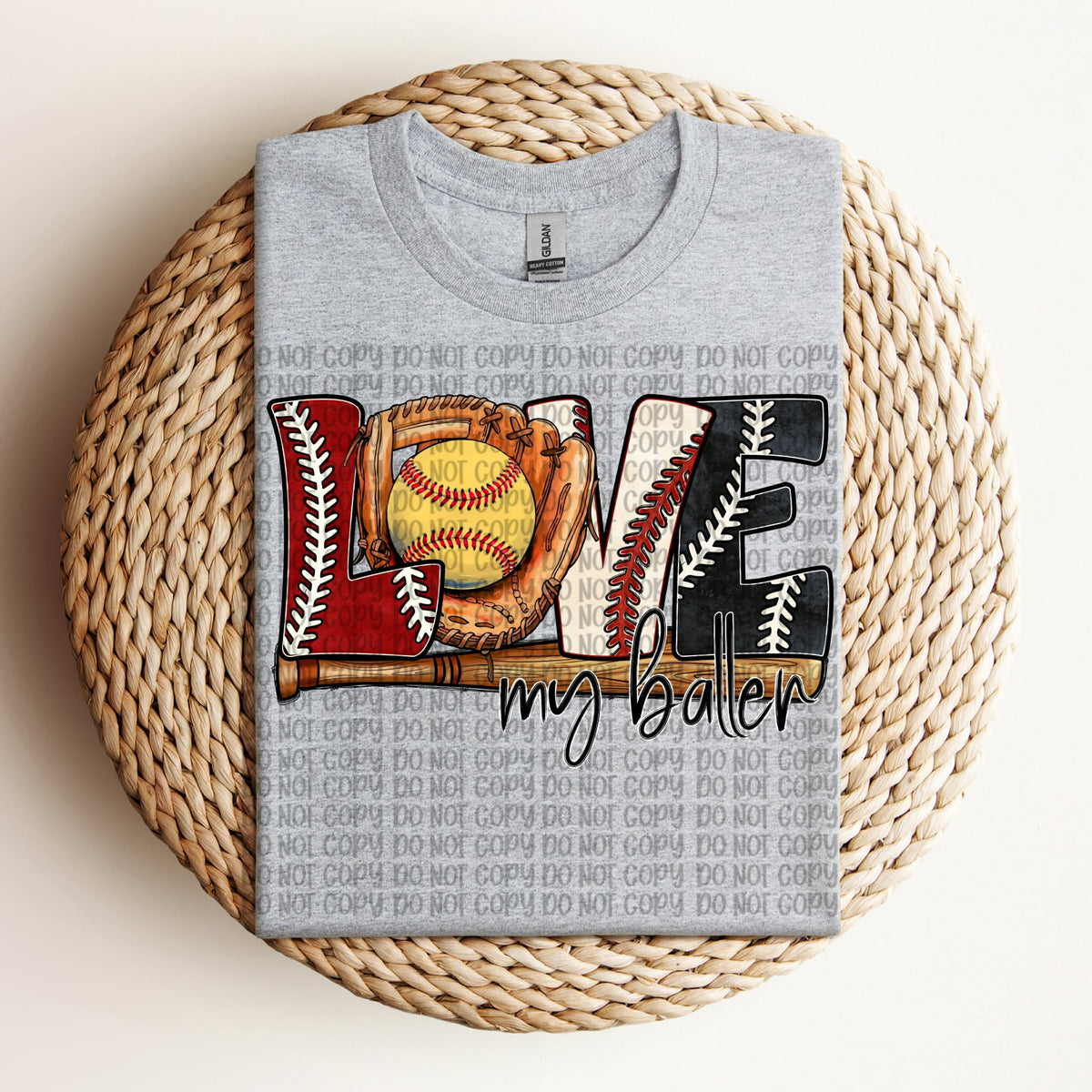 Love my baller softball (VP) DTF transfer