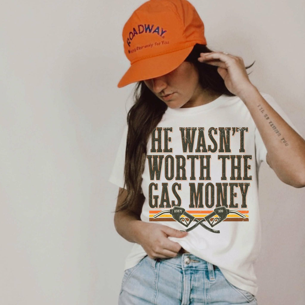He wasn’t worth the gas money (EMD) DTF Transfe