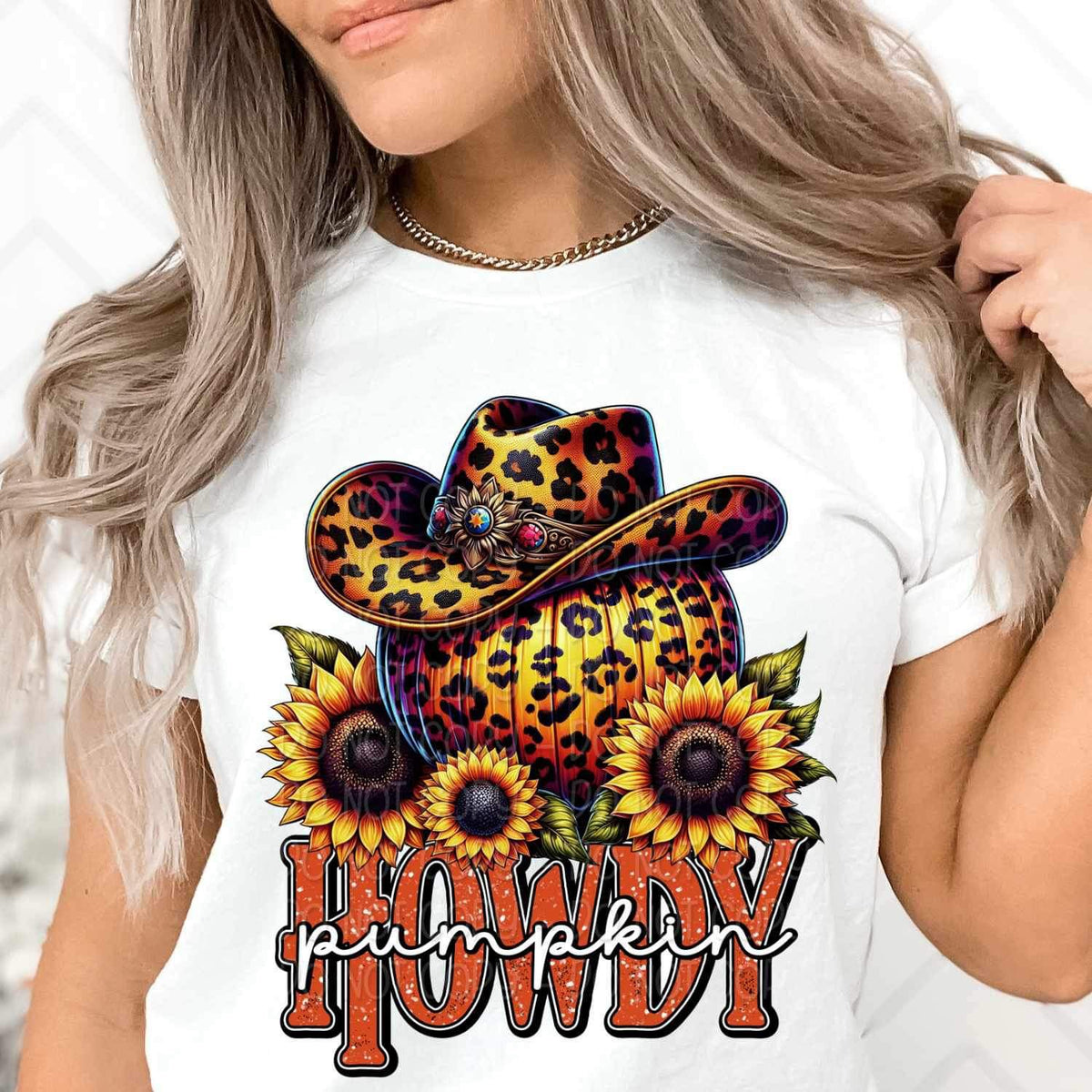Howdy pumpkin leopard pumpkin 34413 DTF Transfer