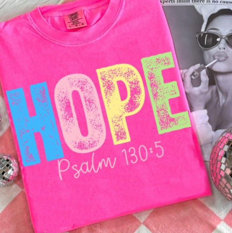 Hope colorful grunge 107529 DTF transfer