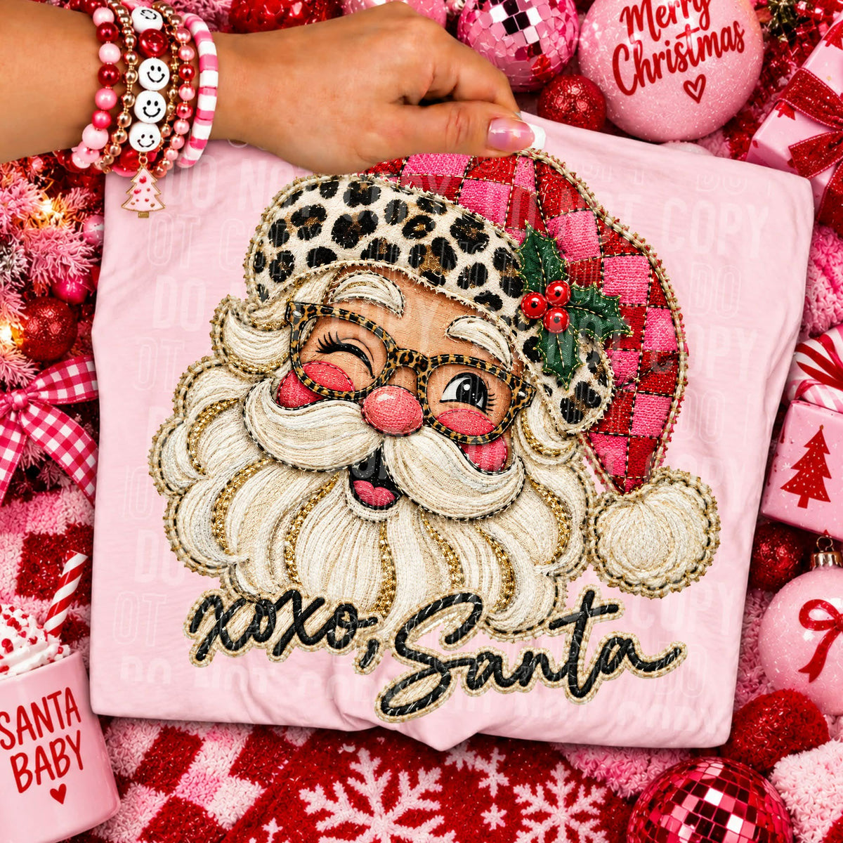 Xoxo, winking Santa (SBB) DTF Transfer