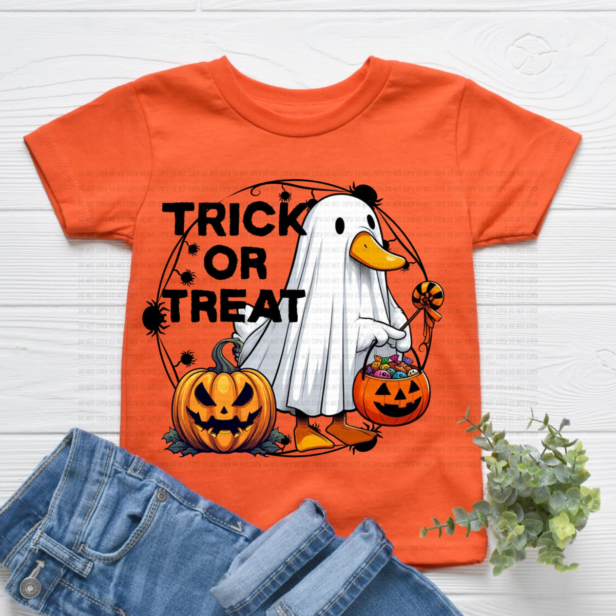 Trick Or Treat Ghost Goose REVEL DTF transfer