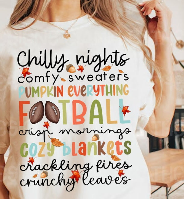 Chilly nights comfy sweaters 109839 DTF transfer