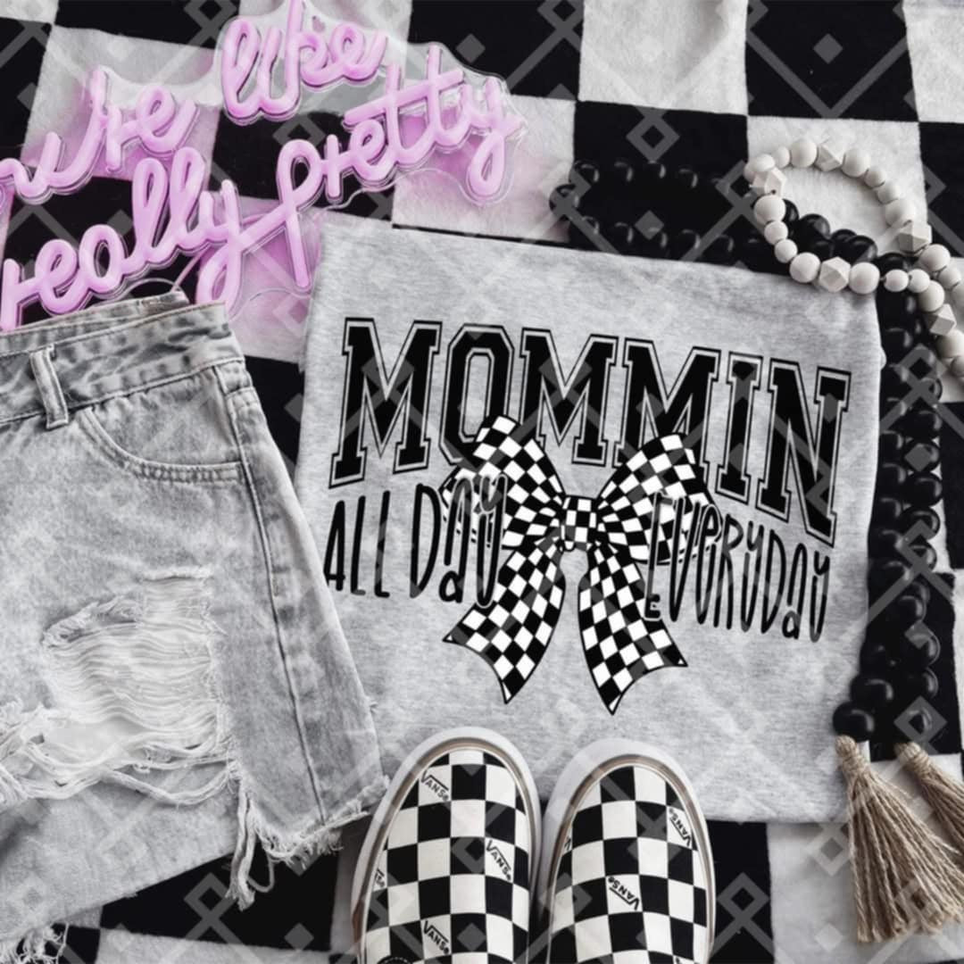Mommy all day everyday BLACK (Crafti) 103228 DTF transfer