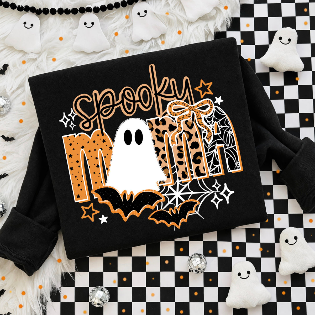 Spooky mama ghost (white) (CSC) DTF Transfer