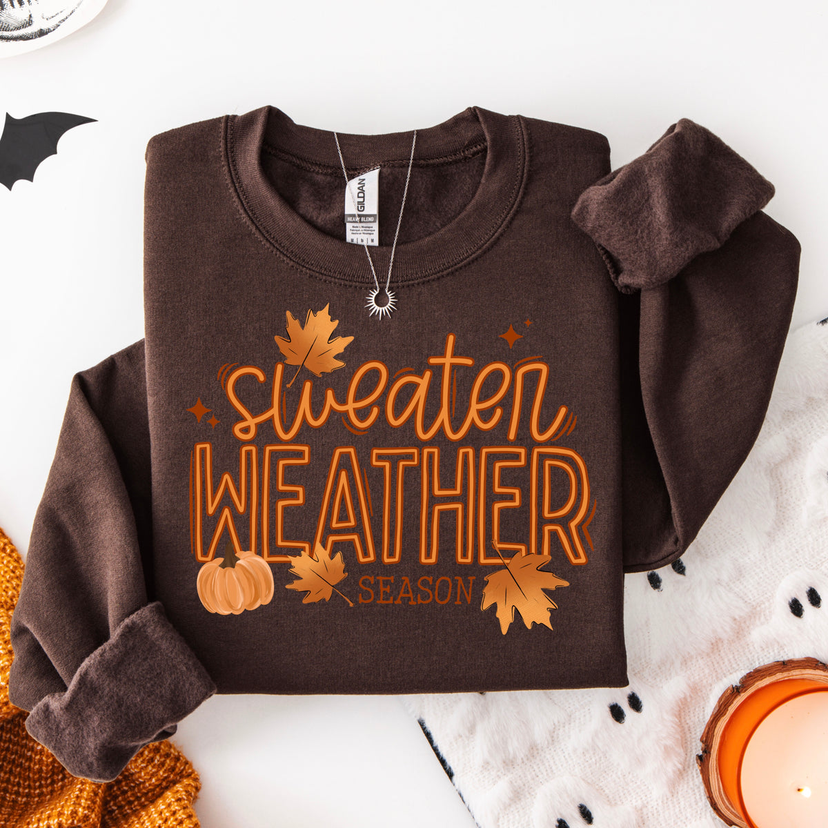 Sweater weather Season with leaves (csc) DTF Transfer