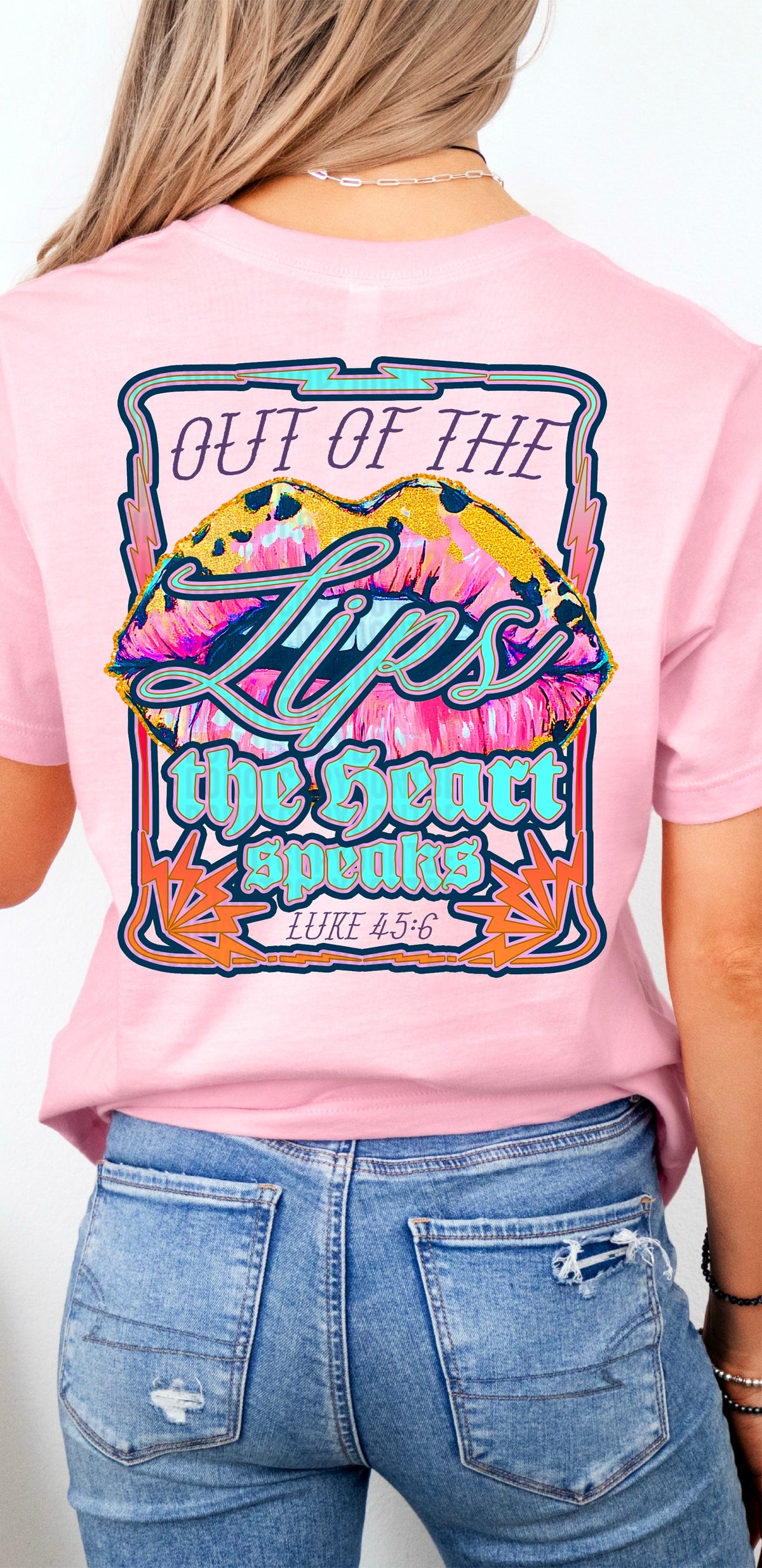 Out of the lips the heart speaks 97548 DTF transfer
