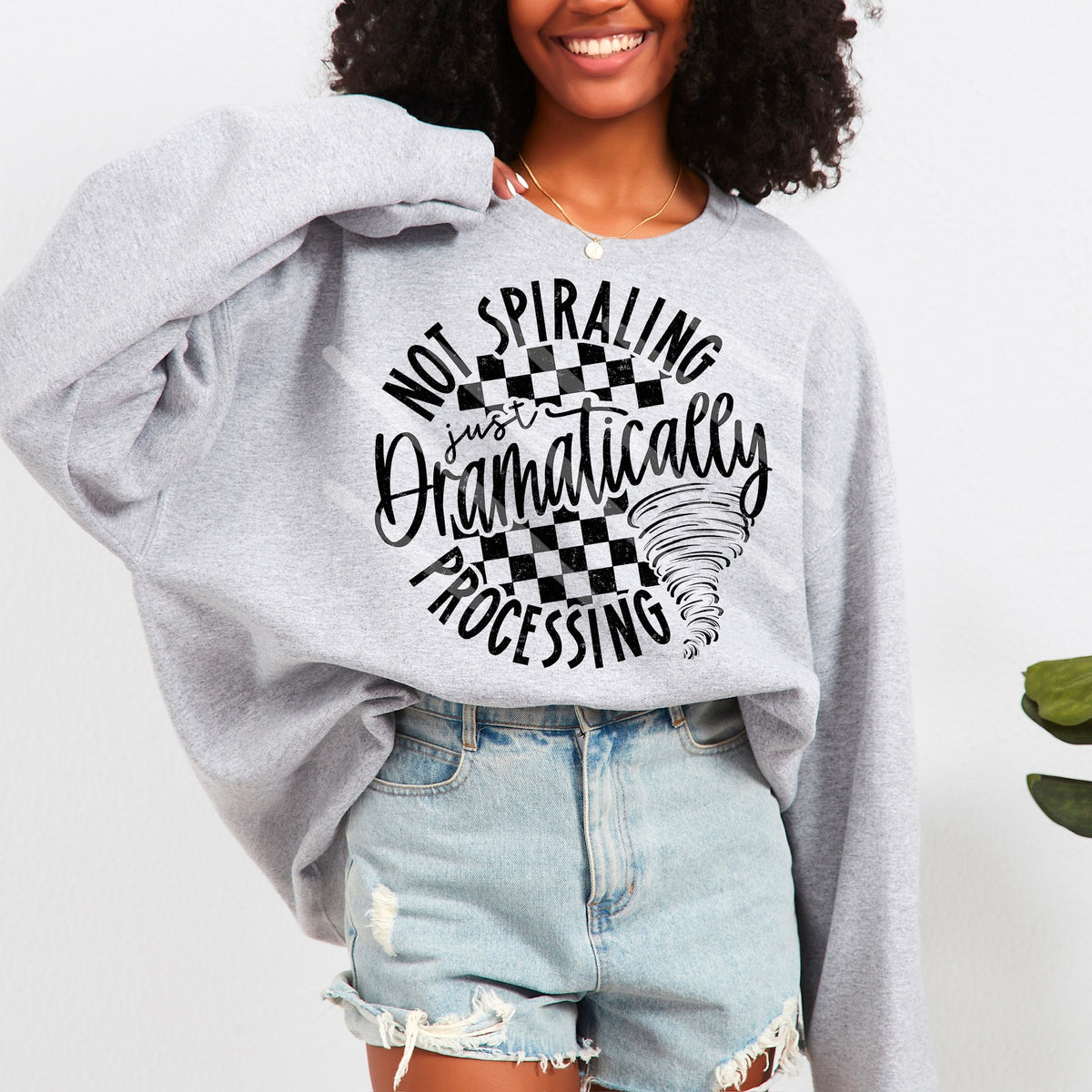 Not Spiraling tornado BLACK (scarlow) 114349 DTF transfer