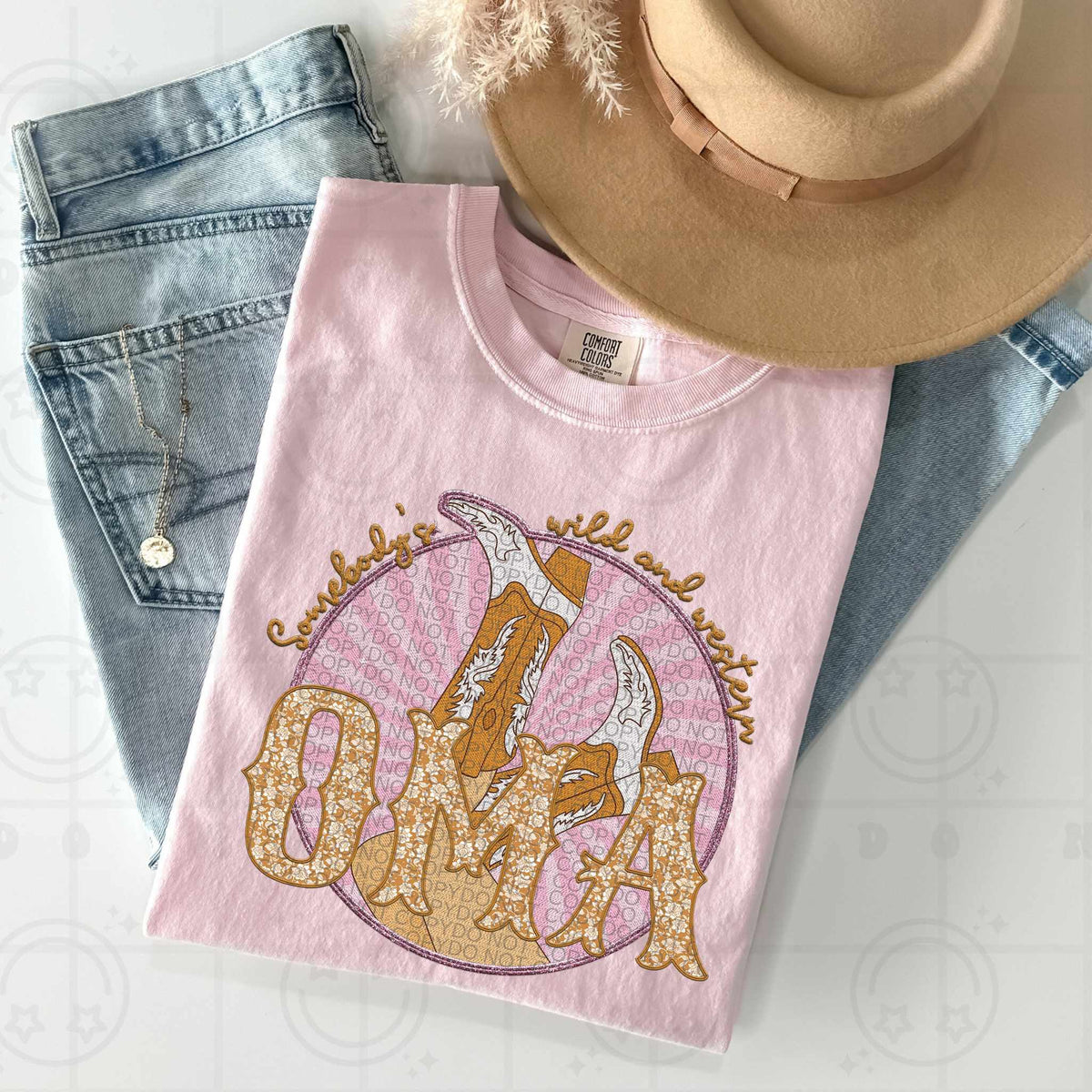 Somebody’s wild & western oma (HW) 84524 DTF transfer