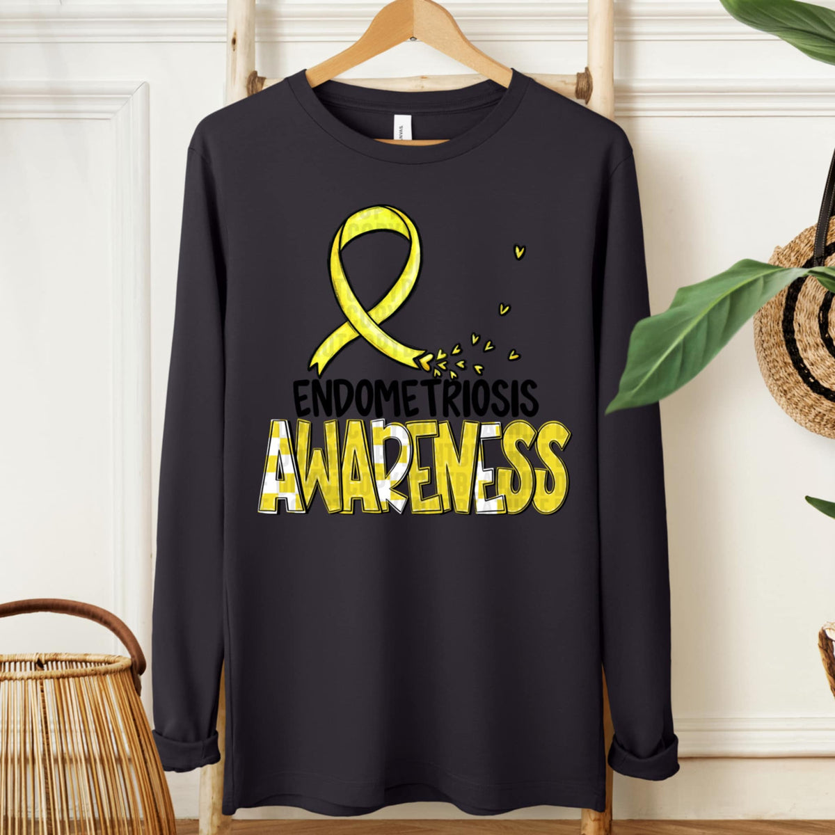 Endometriosis awareness ribbon (SDD) 107743 DTF transfer