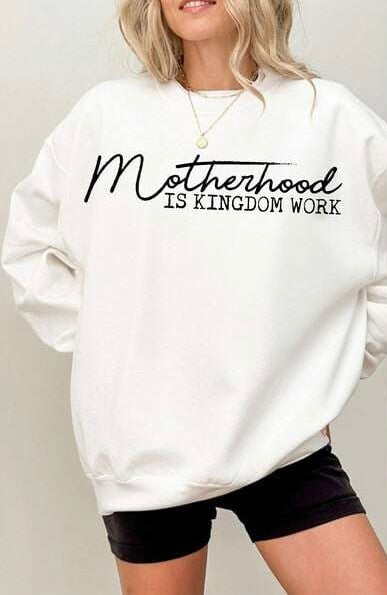 Motherhood is kingdom work BLACK 73814 DTF transfer