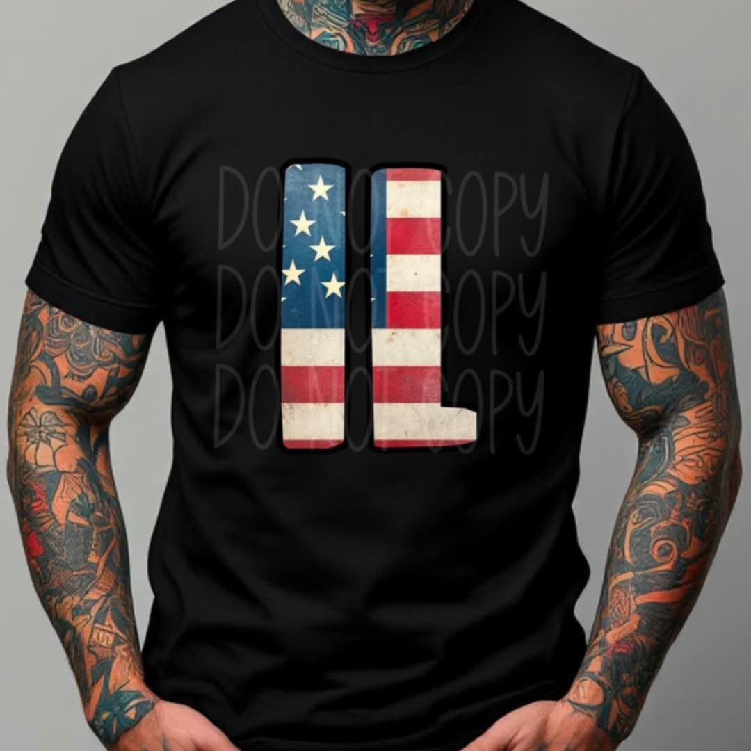 Patriotic States Initials