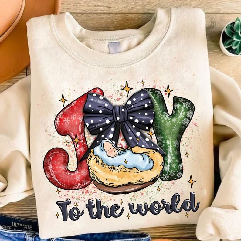 Joy to the world baby 64840 DTF transfer