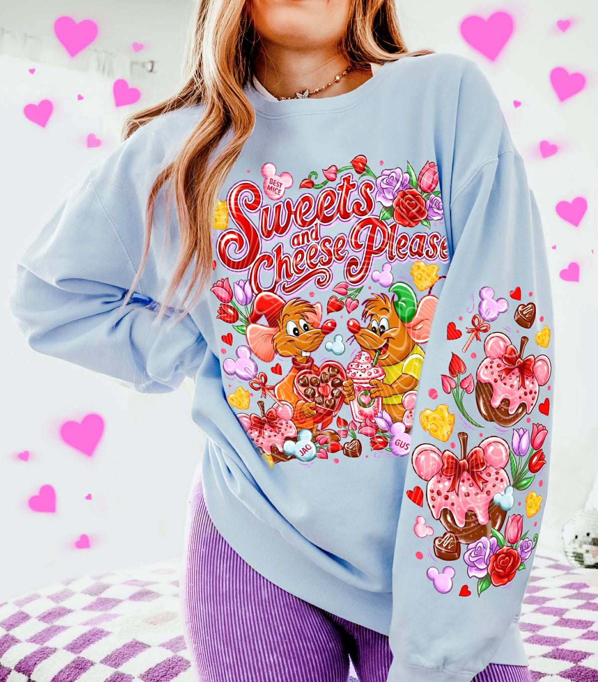 Sweets and Cheese SLEEVE (SET OF TWO SLEEVES) (gravitee) DTF transfer