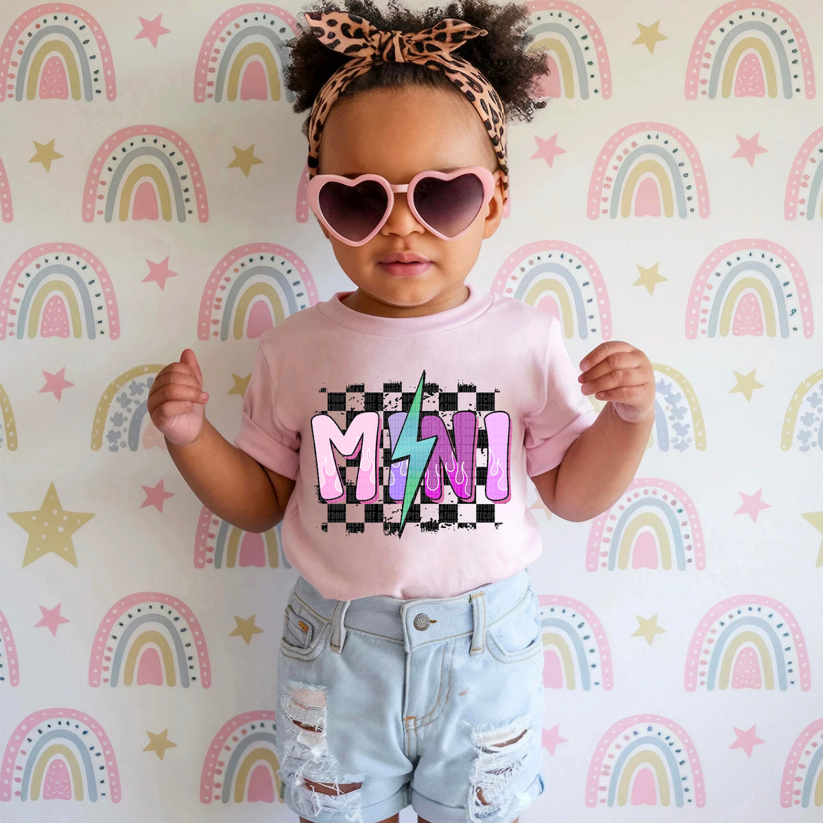 Mini pink and purple 97617 DTF transfer