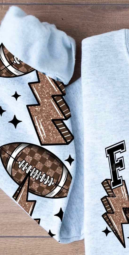 Football season sleeve (CSC) 64645 DTF transfer