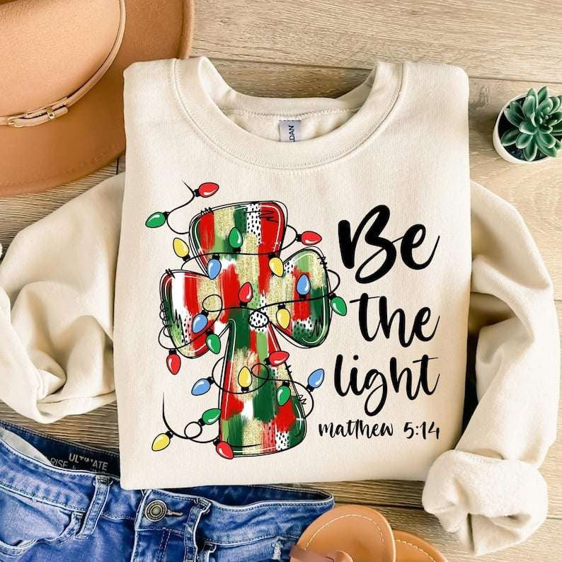 Be the light brushstroke cross 67899 DTF transfer