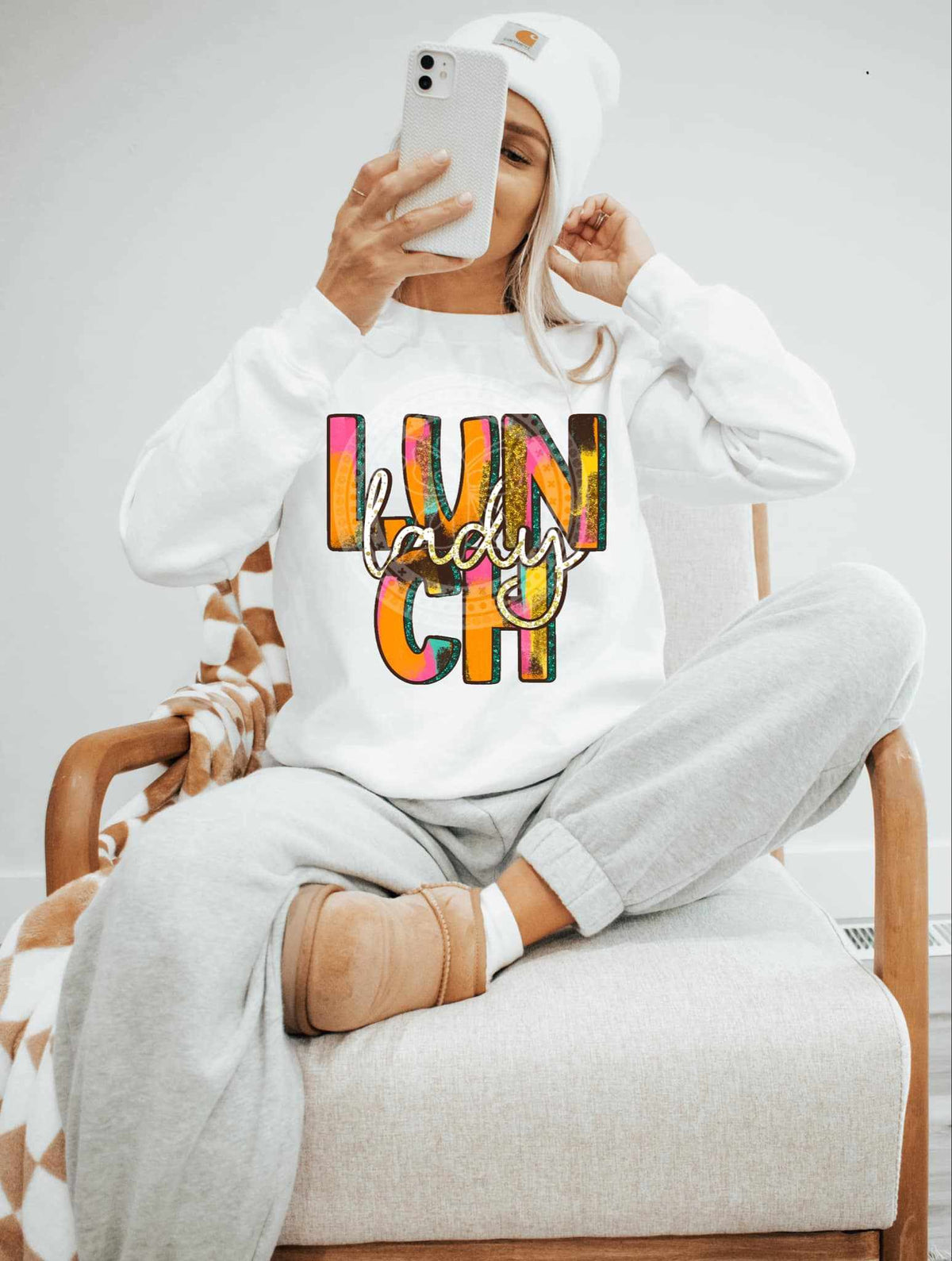 Lunch lady brushstroke (C’s) 84070 DTF transfer