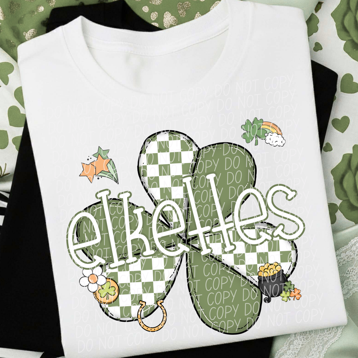 elkettes St Pat Mascot (City) DTF transfer