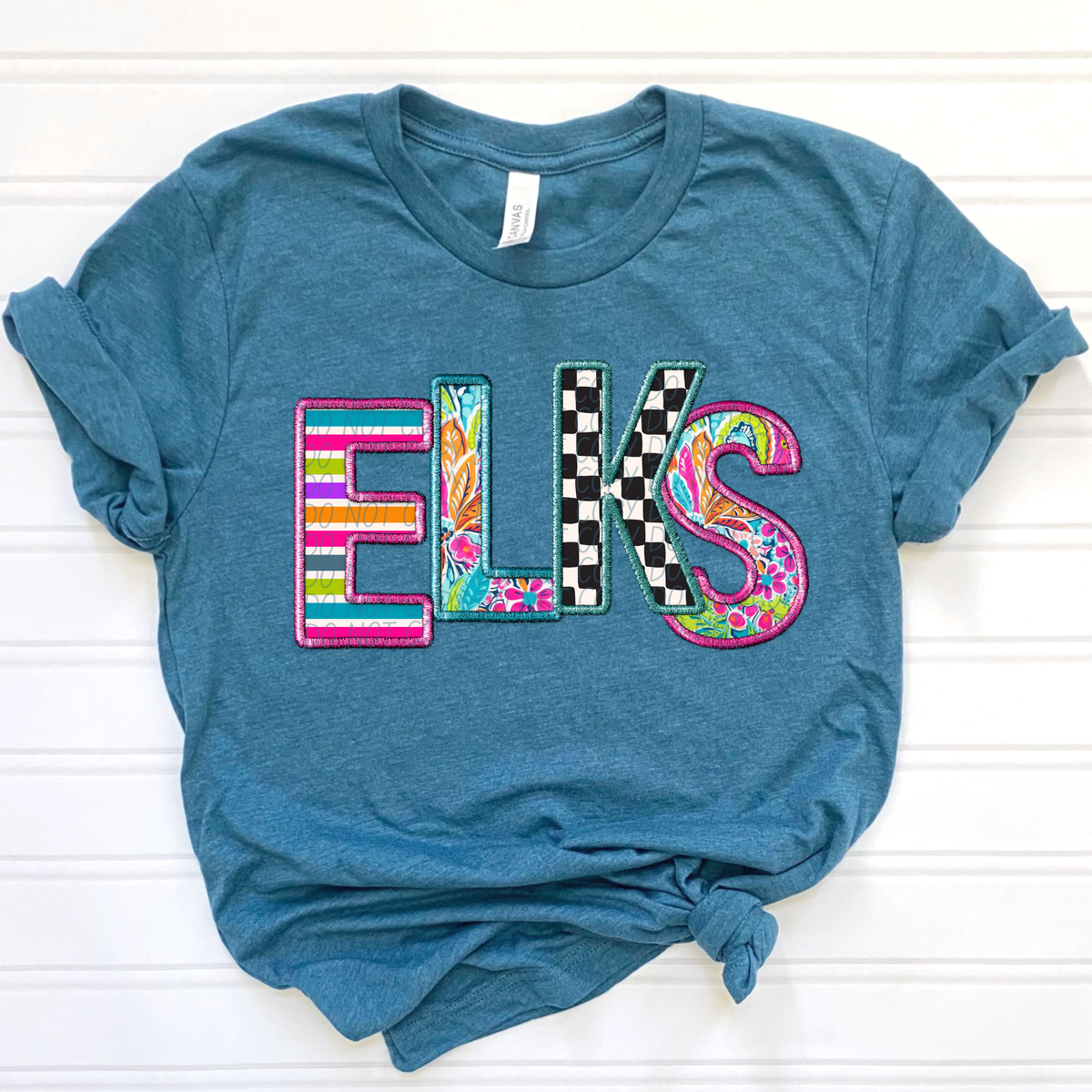 ELKS bright patterns (CITY) DTF transfer