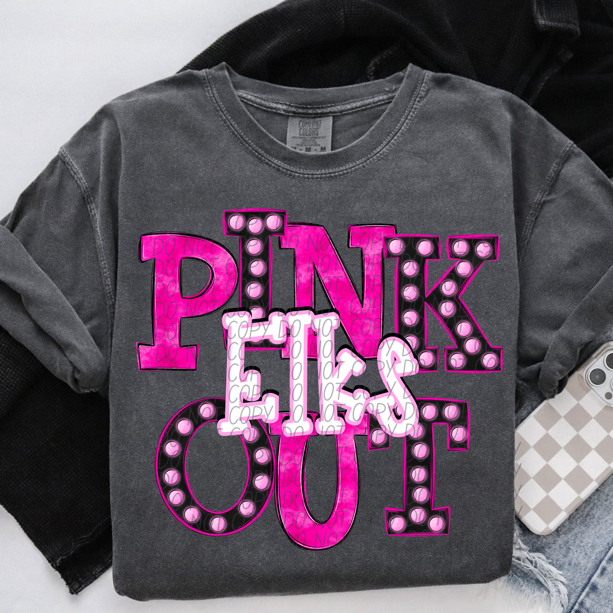 Elks Pink Out Marquee (City) 113007 DTF transfer