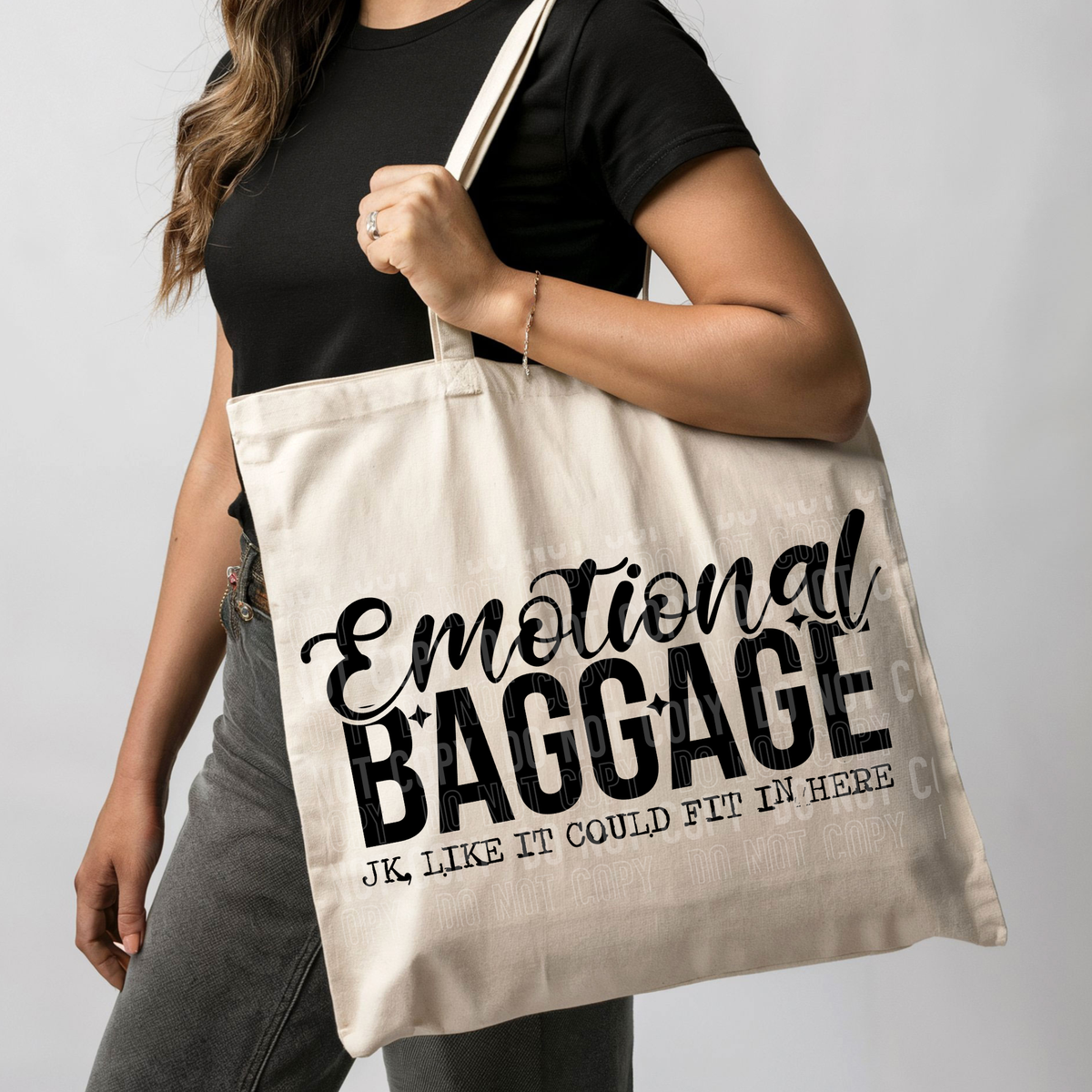 Emotional baggage BLACK (SBB) DTF Transfer