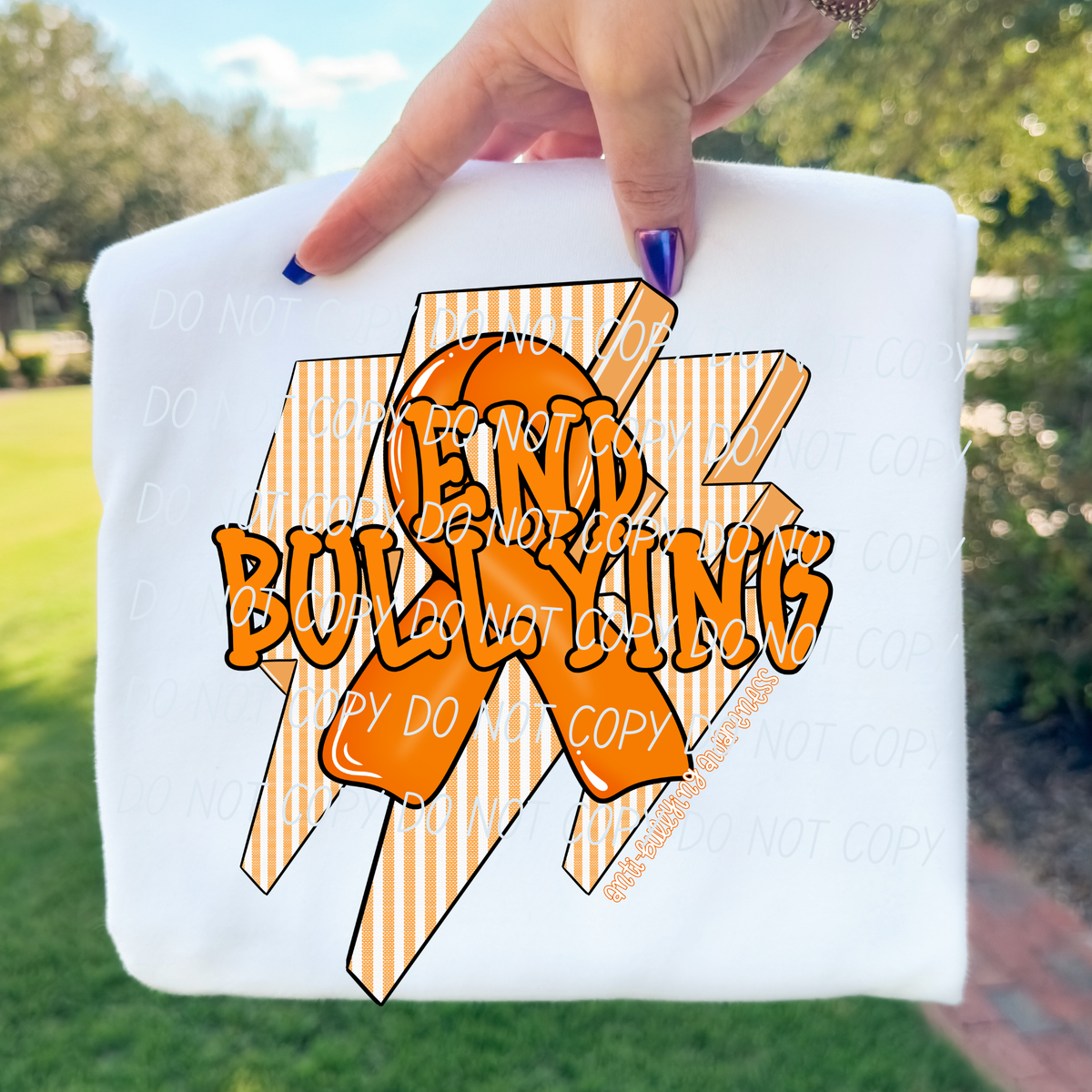 End bullying-lighting bolts (CITY) DTF Transfer