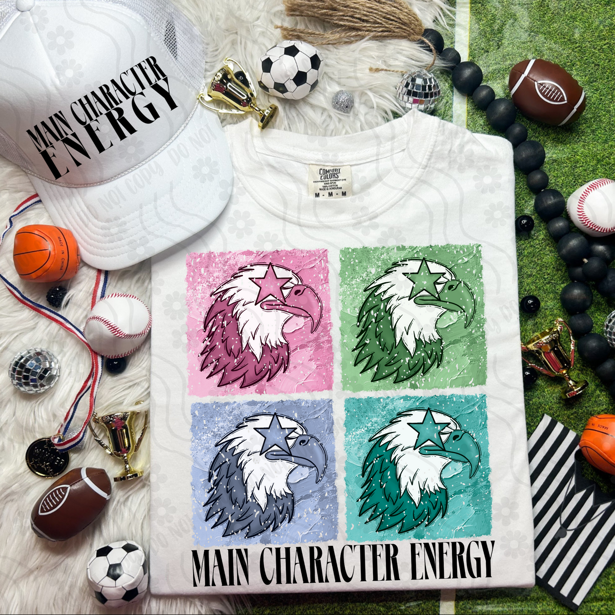 Eagles Retro Vibe Main Character Energy 108308 DTF transfer