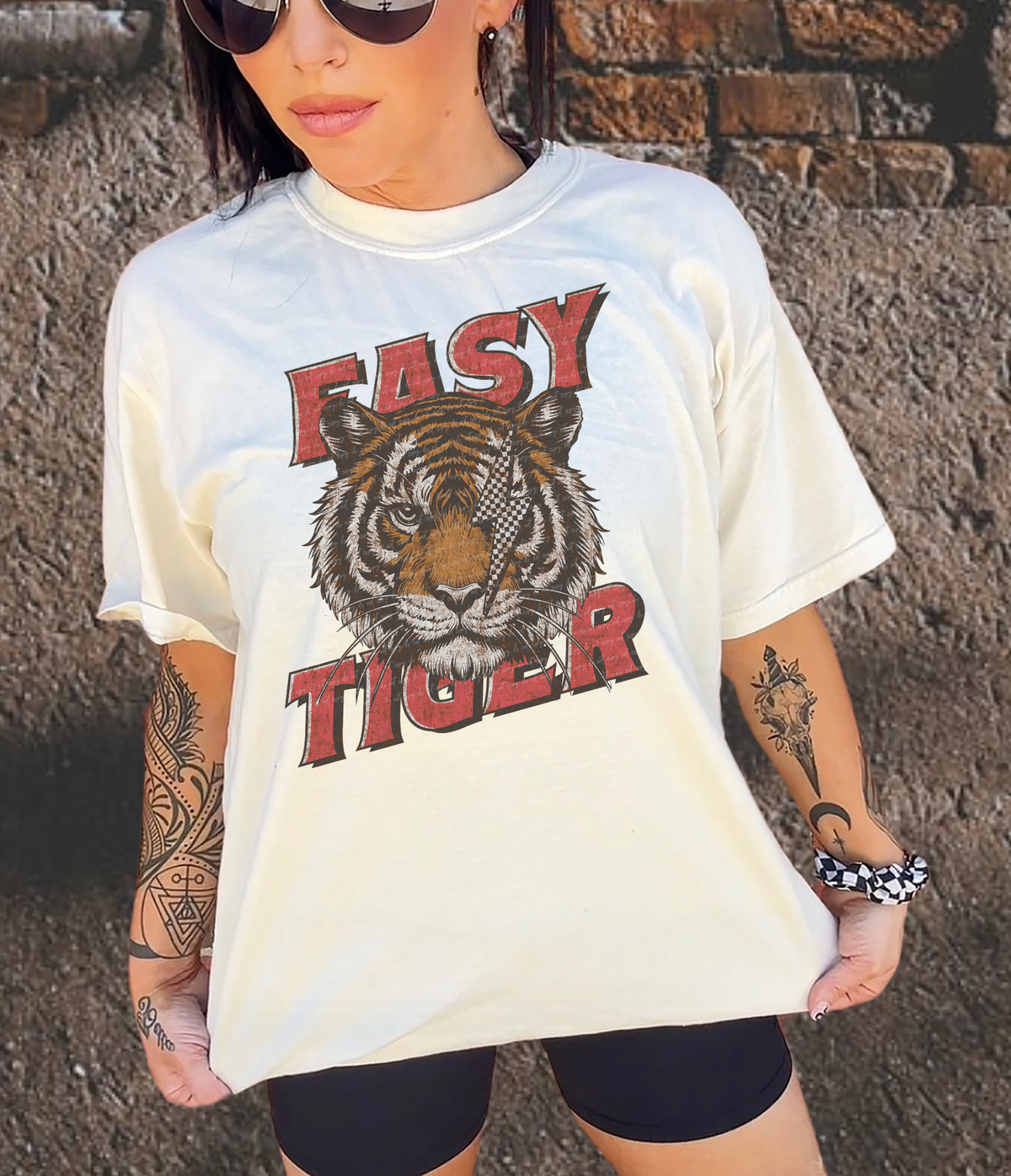 Easy Tiger Stained 86677 DTF Transfer