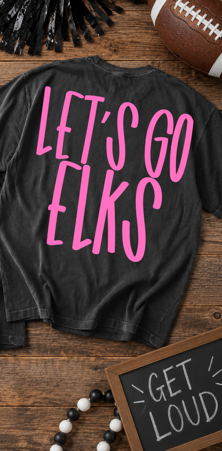 Lets go elks- pink (Parker) DTF Transfer