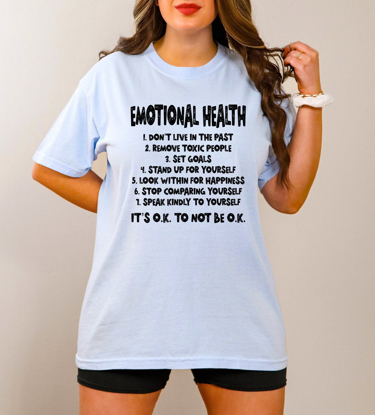 Emotional Health List BLACK 116808 DTF Transfer