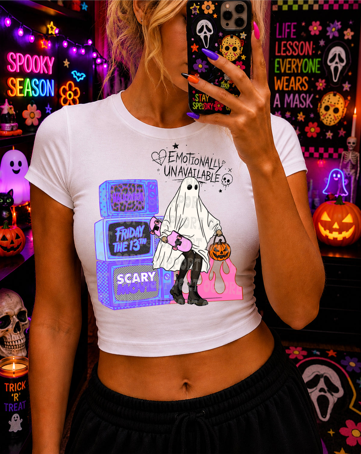 Emotionally unavailable ghost (DD) DTF Transfer