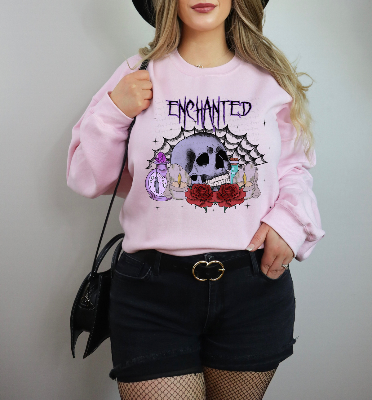 Enchanted Skull Rose Web Collage 114766 DTF transfer