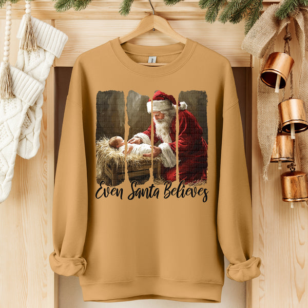 Even Santa believes brushstrokes (SDD) DTF Transfer