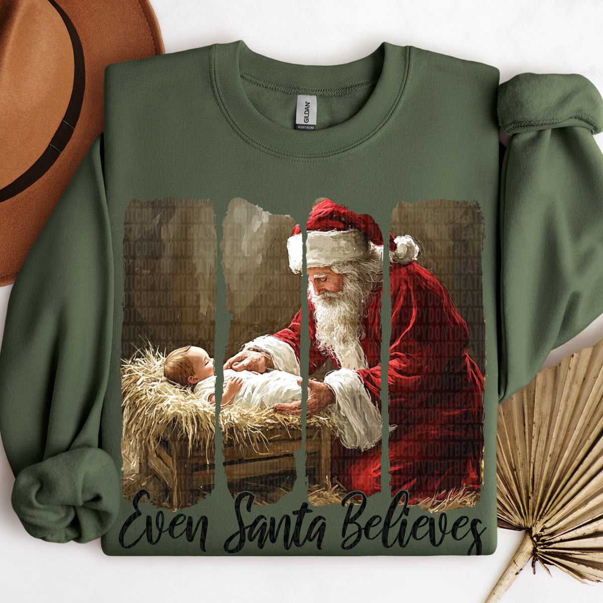 Even Santa believes brushstrokes (SDD) DTF Transfer